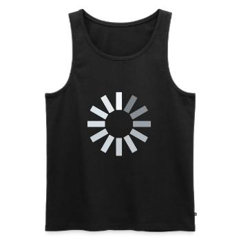 loading - Men's Premium Organic Tank Top - black - Front - AI Model Male 178 light (178cm)
