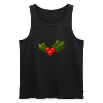 Smiley Holly - Débardeur bio Premium Homme - noir - Devant - Michal (187cm)