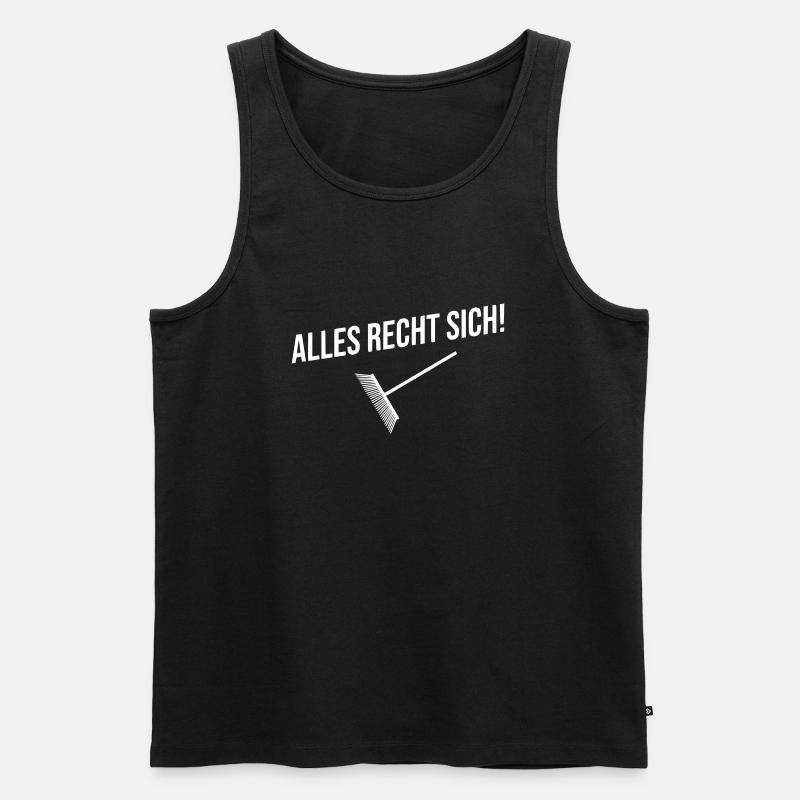 Alles recht sich - Männer Premium Bio Tank Top - Schwarz