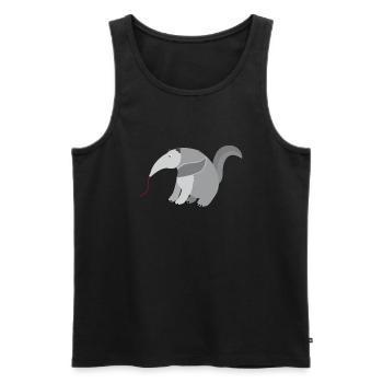 Anteater - Men's Premium Organic Tank Top - black - Front - Michal (187cm)