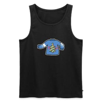 Weihnachtspullover - Männer Premium Bio Tank Top - Schwarz - Vorne - Michal (187cm)