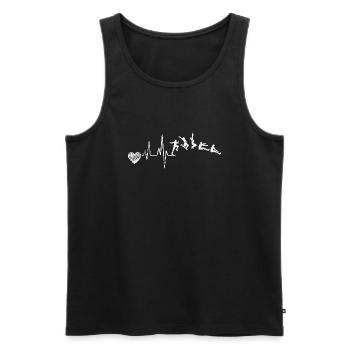 Long Jump Long Jump High Jump Triple Jump - Men's Premium Organic Tank Top - black - Front - AI Model Male 178 light (178cm)