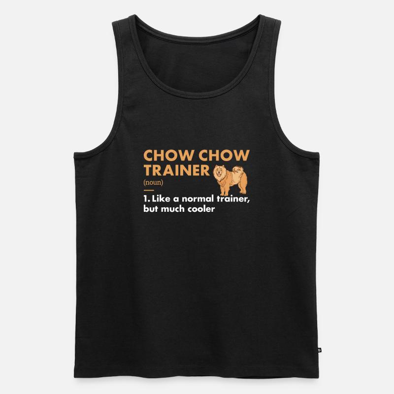 Chow Chow Trainer Definiton - Débardeur bio Premium Homme - noir