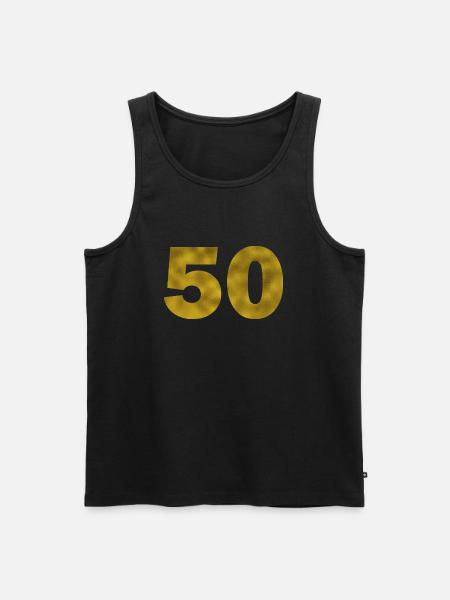 Fødselsdag 50 år - Herre Premium økologisk tanktop - sort