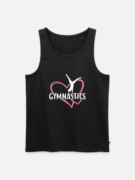Sport Heart Gymnastics - Men's Premium Organic Tank Top - black