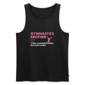 Sport Brother Gymnastics - Männer Premium Bio Tank Top - Schwarz - Vorne - Michal (187cm)