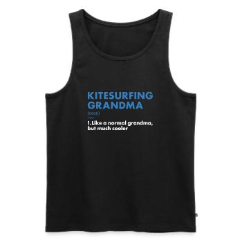 Sport Grand-mère Kitesurf - Débardeur bio Premium Homme - noir - Devant - Michal (187cm)