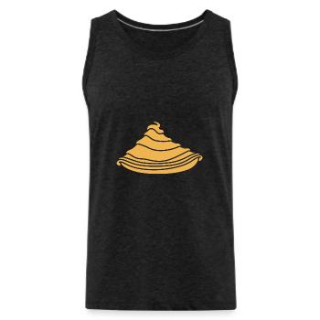 Crêpes Bretagne humour crêpe - Débardeur bio Premium Homme - charbon - Devant - Alexander (188cm)