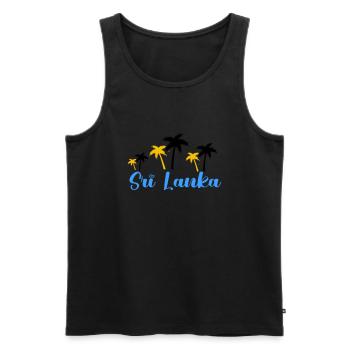 sri lanka 1 - Männer Premium Bio Tank Top - Schwarz - Vorne - AI Model Male 178 light (178cm)