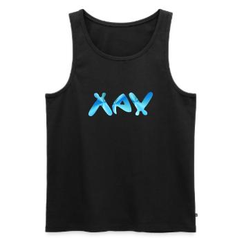 Max - Männer Premium Bio Tank Top - Schwarz - Vorne - AI Model Male 178 light (178cm)