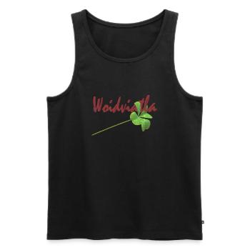 Waldviertler Glueck - Männer Premium Bio Tank Top - Schwarz - Vorne - AI Model Male 178 light (178cm)