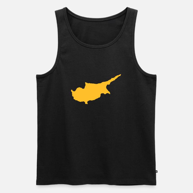 Zypern - Männer Premium Bio Tank Top - Schwarz