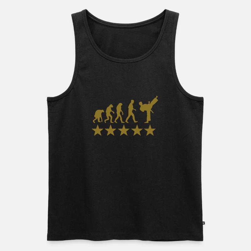 fight evolution - Männer Premium Bio Tank Top - Schwarz