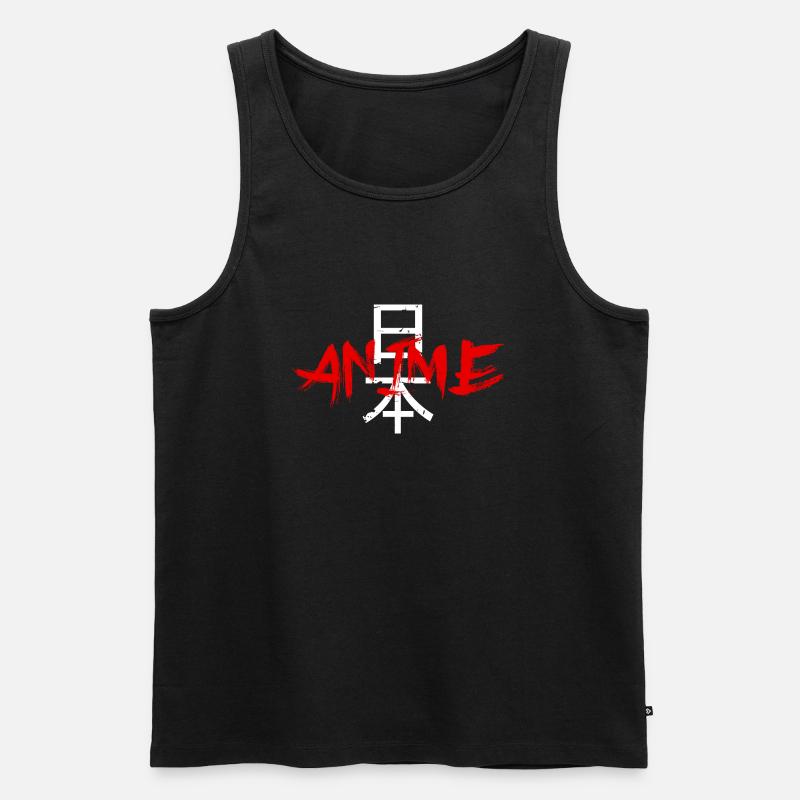 Anime Japan Nihon - Männer Premium Bio Tank Top - Schwarz