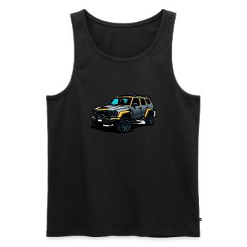 Off-Road Adventure 4x4 SUV for outdoor enthusiasts - Men's Premium Organic Tank Top - black - Front - Michal (187cm)