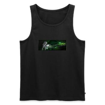 M-T-J-M - Männer Premium Bio Tank Top - Schwarz - Vorne - Michal (187cm)