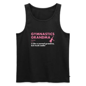 Sport Grandma Gymnastics - Männer Premium Bio Tank Top - Schwarz - Vorne - Michal (187cm)
