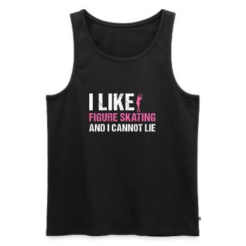Sport I Like Figure Skating - Men's Premium Organic Tank Top - black - Front - Michal (187cm)