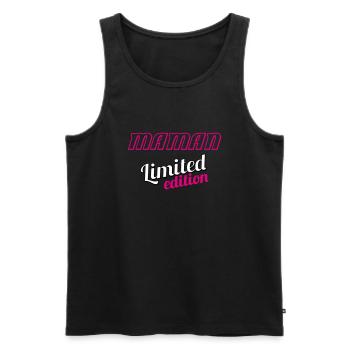 MAMAN LIMITED EDITION - Men's Premium Organic Tank Top - black - Front - AI Model Male 178 light (178cm)