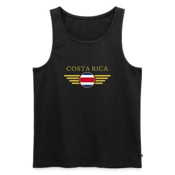 Ich liebe Costa Rica, Stil Design T-Shirt Kleidung - Männer Premium Bio Tank Top - Schwarz - Vorne - Michal (187cm)