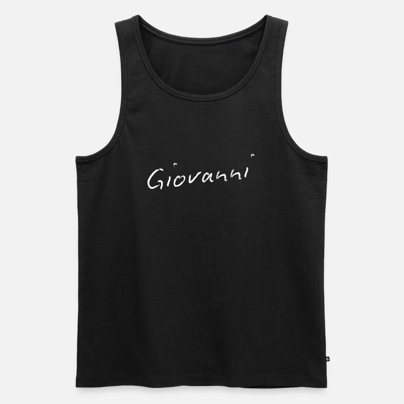 Giovanni - Männer Premium Bio Tank Top - Schwarz