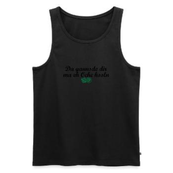 Da gannsde dir ma eh Oche hooln - Männer Premium Bio Tank Top - Schwarz - Vorne - AI Model Male 178 light (178cm)