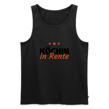 Köchin Rente - Männer Premium Bio Tank Top - Schwarz - Vorne - Michal (187cm)