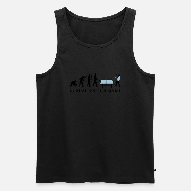 evolution_table_tennis_072012_c_2c - Männer Premium Bio Tank Top - Schwarz
