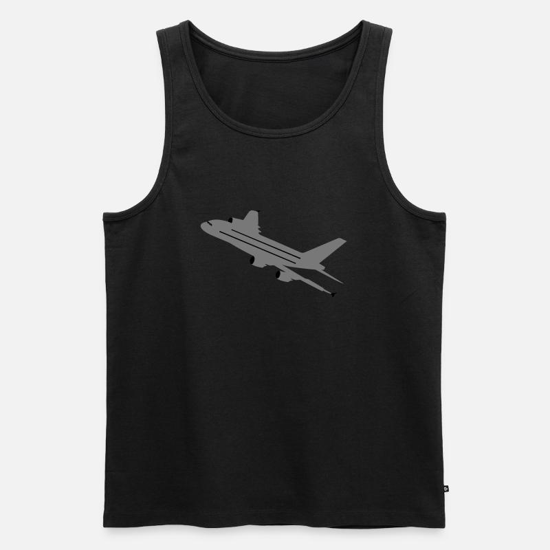 A380 - Männer Premium Bio Tank Top - Schwarz