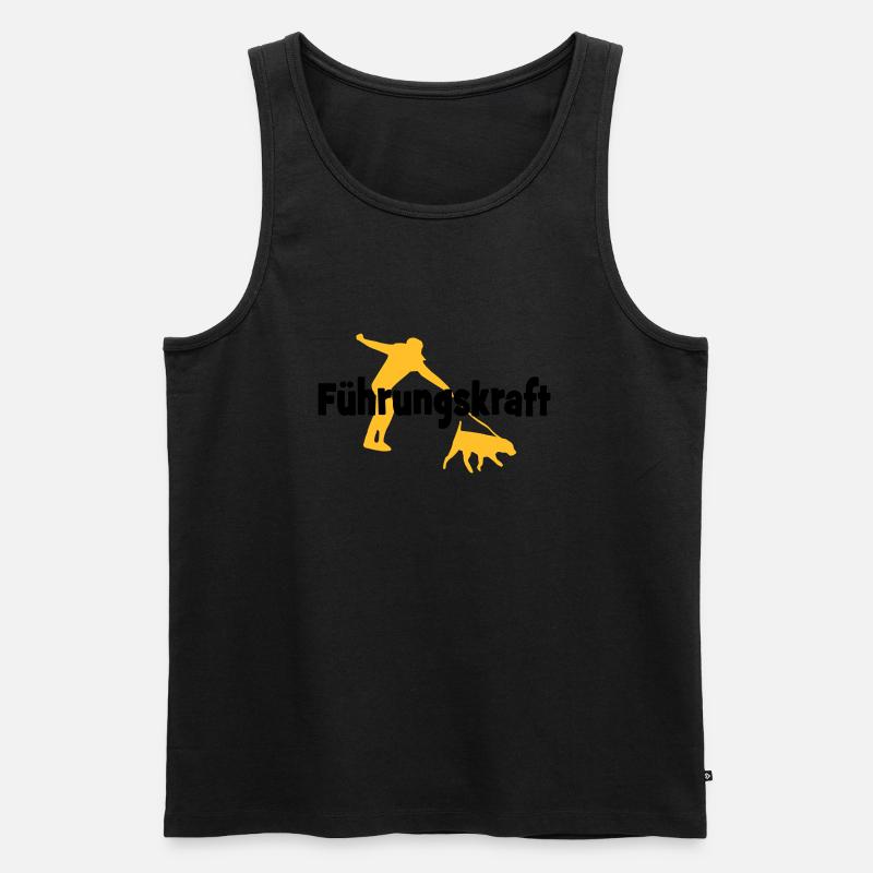 Hund - Männer Premium Bio Tank Top - Schwarz