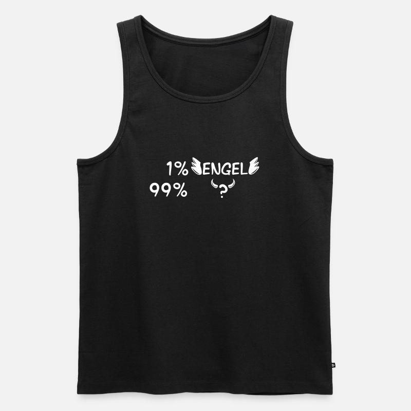 Engel oder Teufel - Männer Premium Bio Tank Top - Schwarz