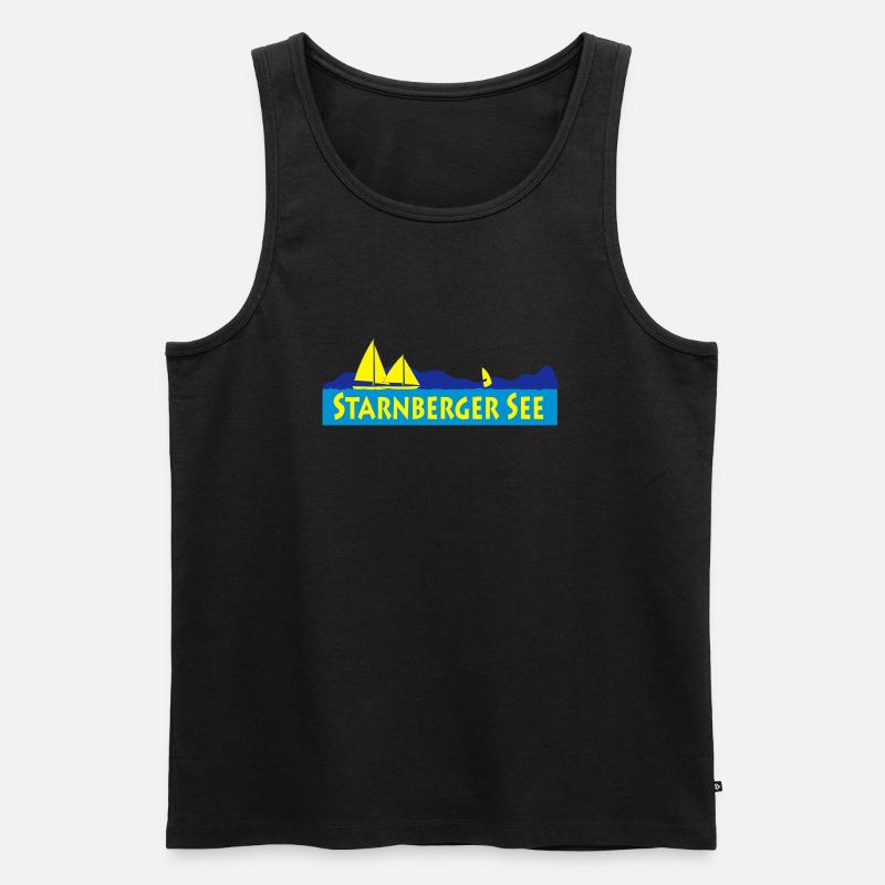 starnberger_see - Männer Premium Bio Tank Top - Schwarz