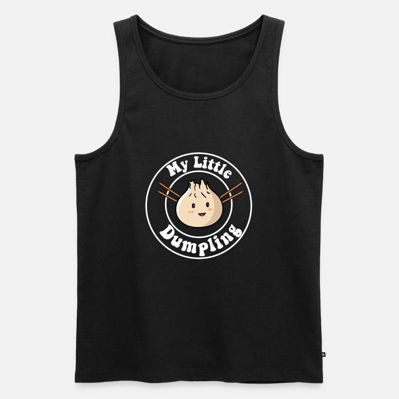 Mein Kleiner Dumpling - Männer Premium Bio Tank Top - Schwarz
