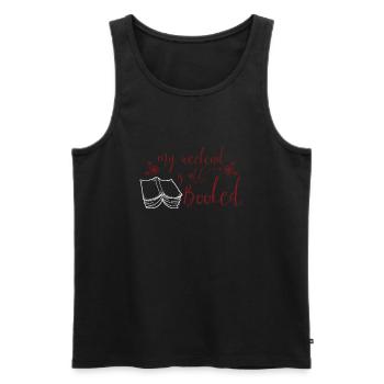 Funny Reading Lover Book Quotes My Weekend Is All - Débardeur bio Premium Homme - noir - Devant - AI Model Male 178 light (178cm)