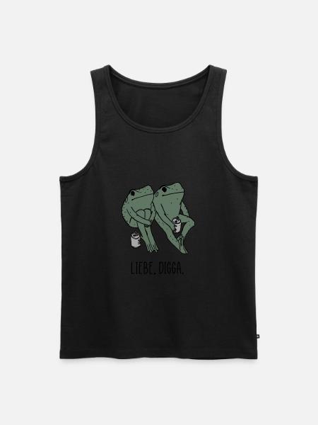 Liebe Digga hipster Frösche - Männer Premium Bio Tank Top -