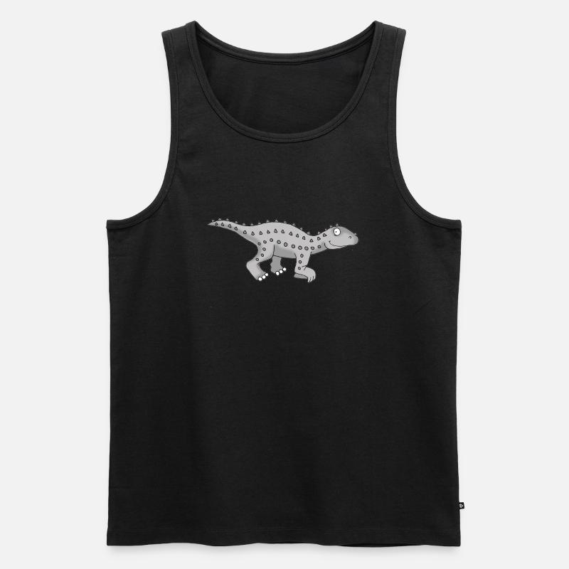 Dino 20 - Männer Premium Bio Tank Top - Schwarz