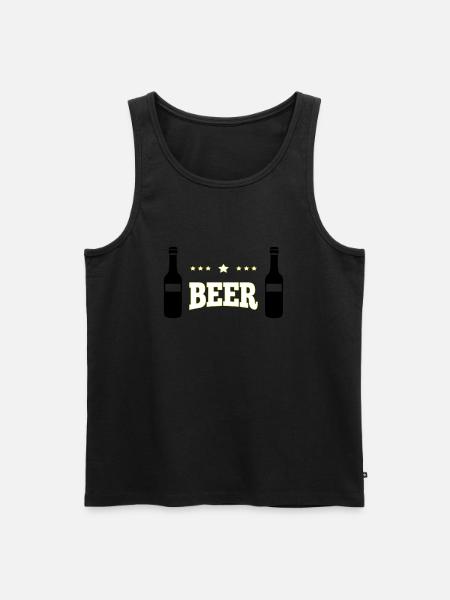 Bière - Débardeur bio Premium Homme - noir