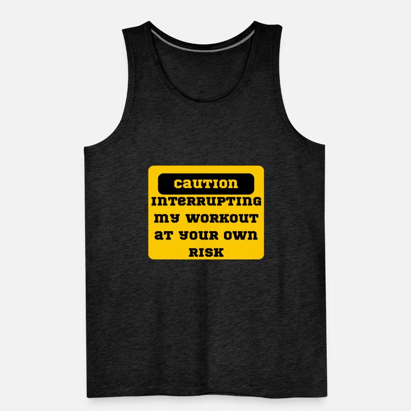 Attention, interrompre mon entraînement à vos risques et périls Débardeur bio Premium Homme