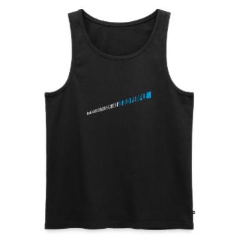 being old people age - Men's Premium Organic Tank Top - black - Front - Michal (187cm)