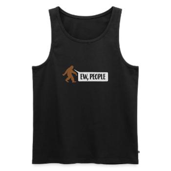 Sasquatch Citation ew people - Débardeur bio Premium Homme - noir - Devant - Michal (187cm)