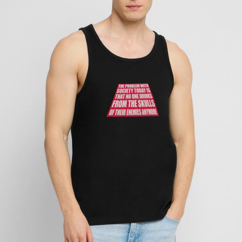 drinks from enemies skulls Men's Premium Organic Tank Top