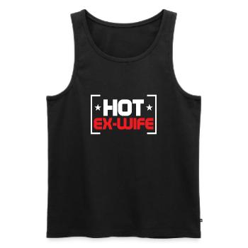 Ex-femme divorcée chaude Femmes divorcées - Débardeur bio Premium Homme - noir - Devant - Michal (187cm)