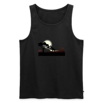 Safari Zoo Animaux Faune - Débardeur bio Premium Homme - noir - Devant - Michal (187cm)