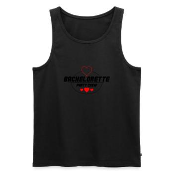 Bachelorette Party Crew - Männer Premium Bio Tank Top - Schwarz - Vorne - AI Model Male 178 light (178cm)