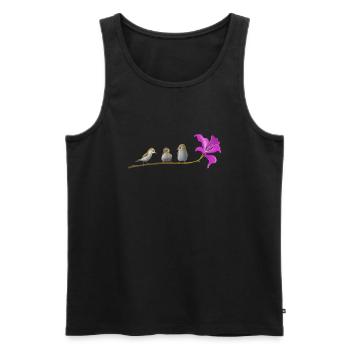 Little birdies Kleine Vögel - Männer Premium Bio Tank Top - Schwarz - Vorne - Michal (187cm)