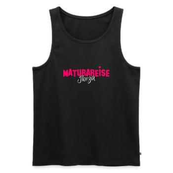 Maturareise Ibiza Spanien 2023 Team Shirt Geschenk - Männer Premium Bio Tank Top - Schwarz - Vorne - AI Model Male 178 light (178cm)