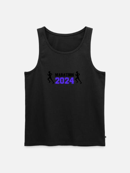 Marathon 2024 woman - Men's Premium Organic Tank Top - black