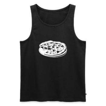 Pizza Fast Food Pizzeria - Männer Premium Bio Tank Top - Schwarz - Vorne - Michal (187cm)