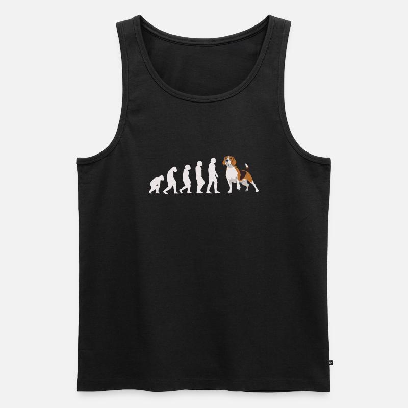 Evolution Beagle - Men's Premium Organic Tank Top - black