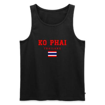 Ko Phai Thaïlande - Débardeur bio Premium Homme - noir - Devant - Michal (187cm)